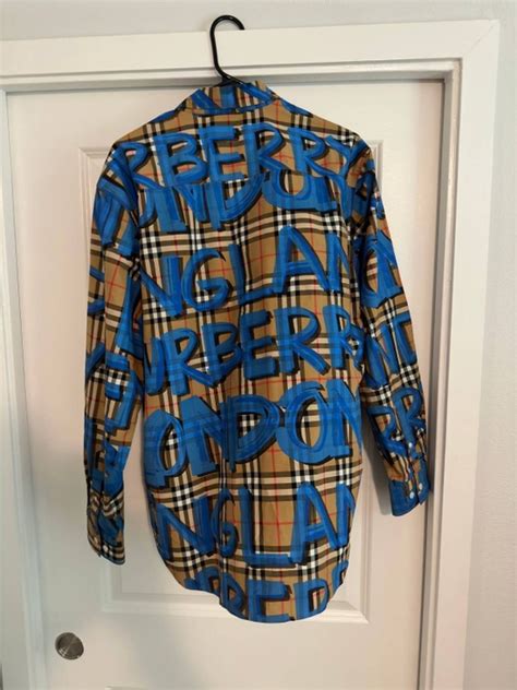 burberry graffiti shirt womens|Burberry her men's clothing.